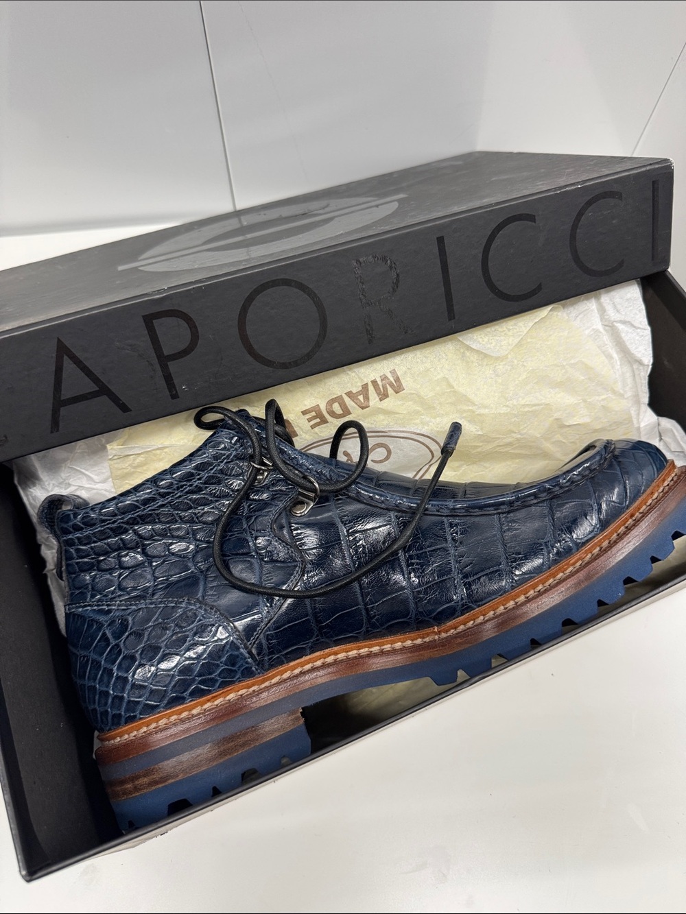 Caporicci Real Genuine Alligator 🐊 Leather boot size 9